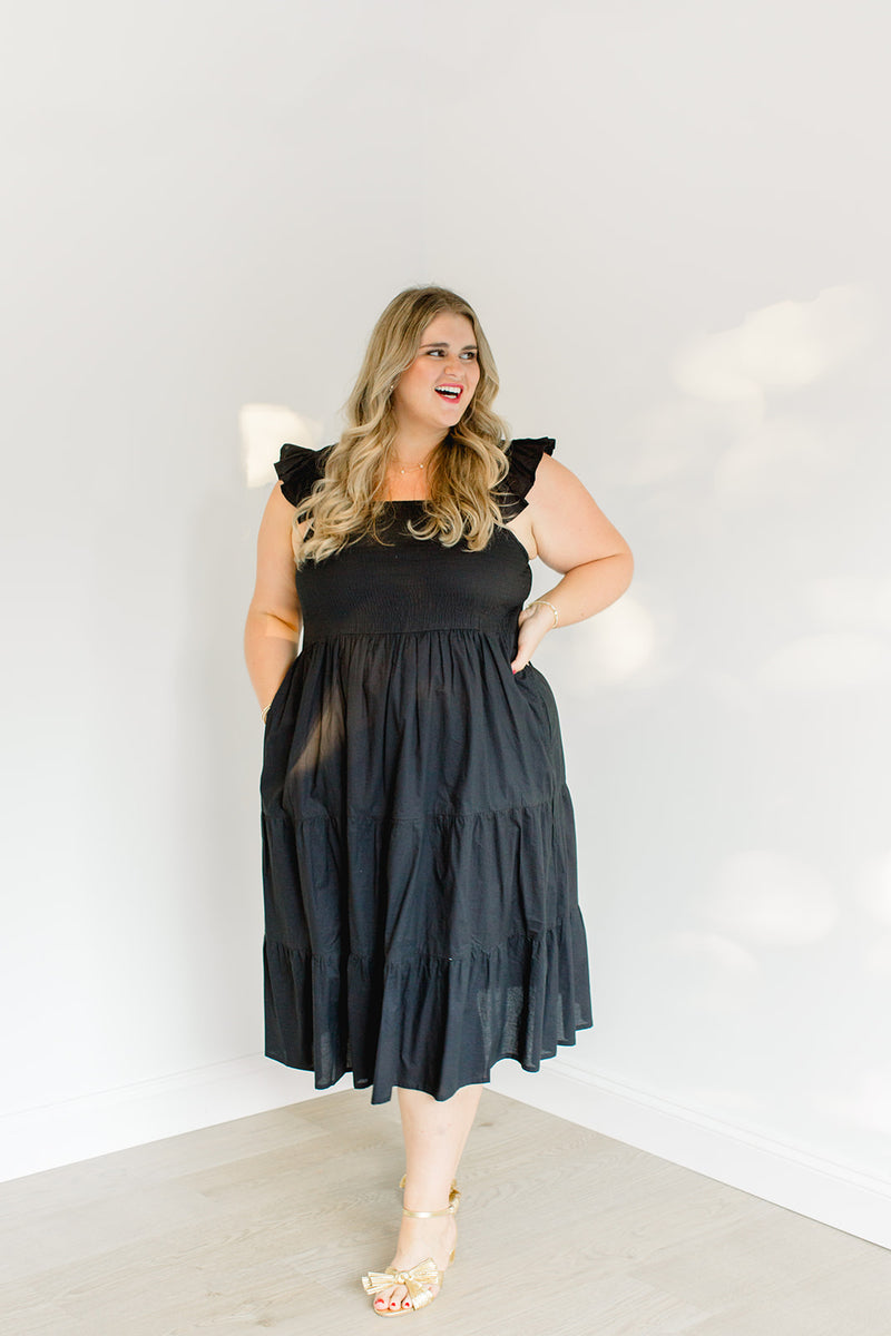 The Mimi Dress in Midnight - Final Sale – Carla Kiley Collection