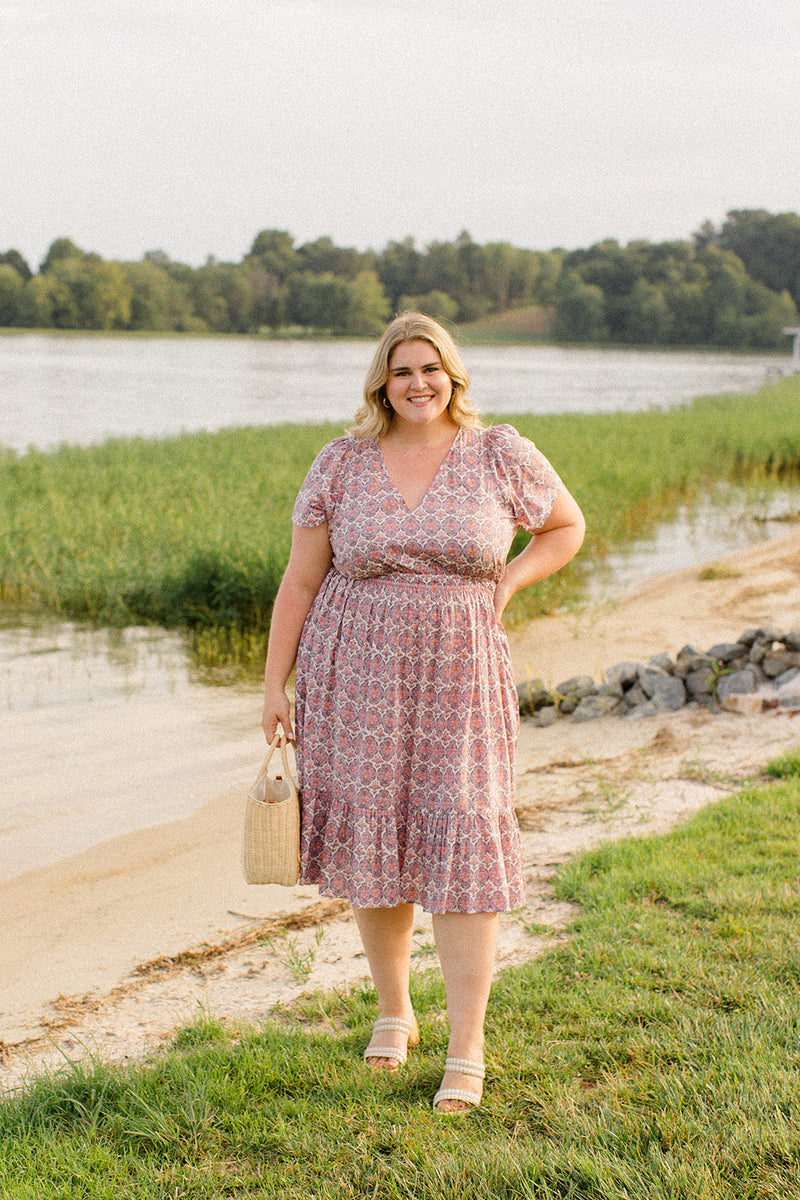 The Judy Dress in Lavender Trellis - Final Sale – Carla Kiley Collection