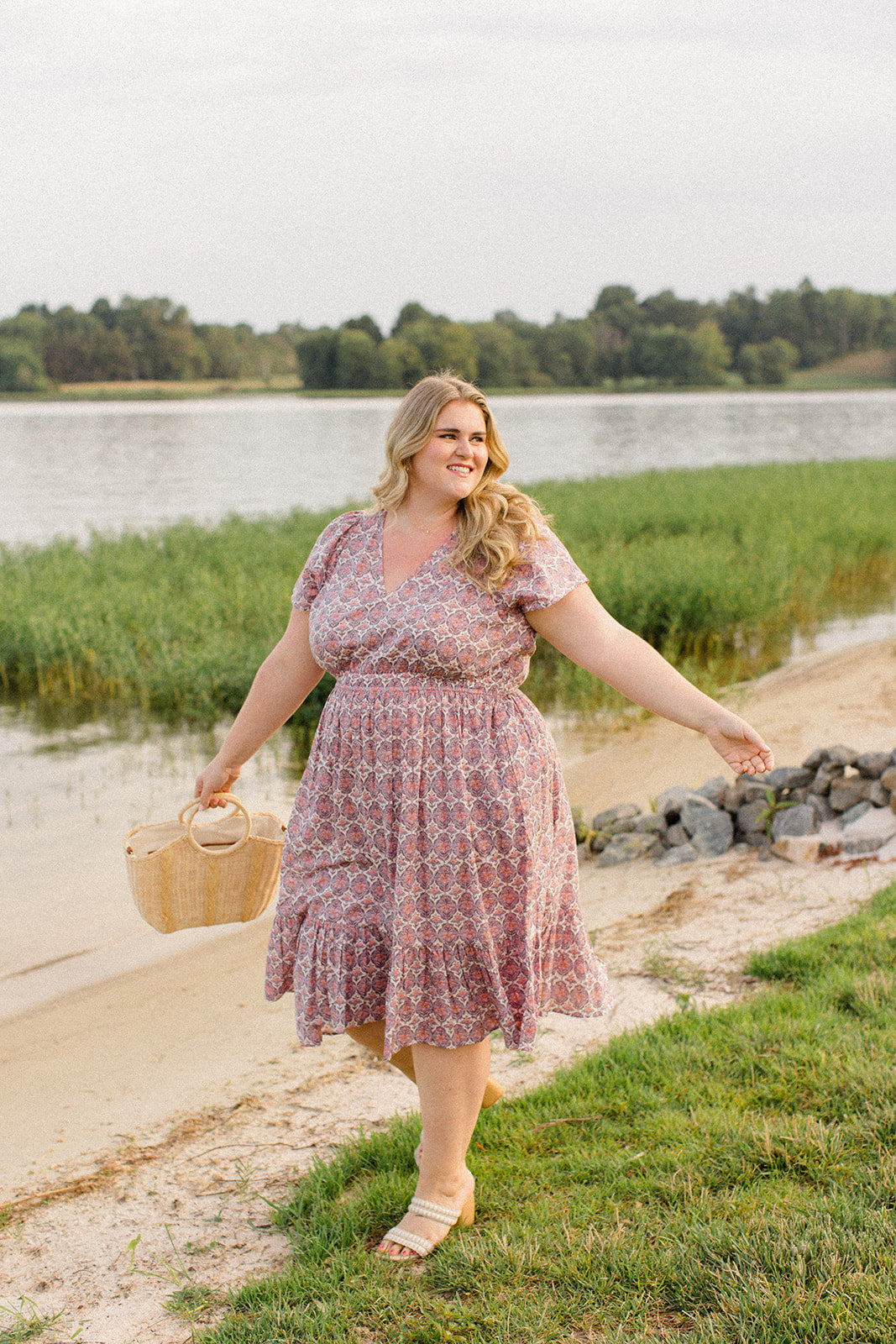 The Judy Dress in Lavender Trellis - Final Sale – Carla Kiley Collection