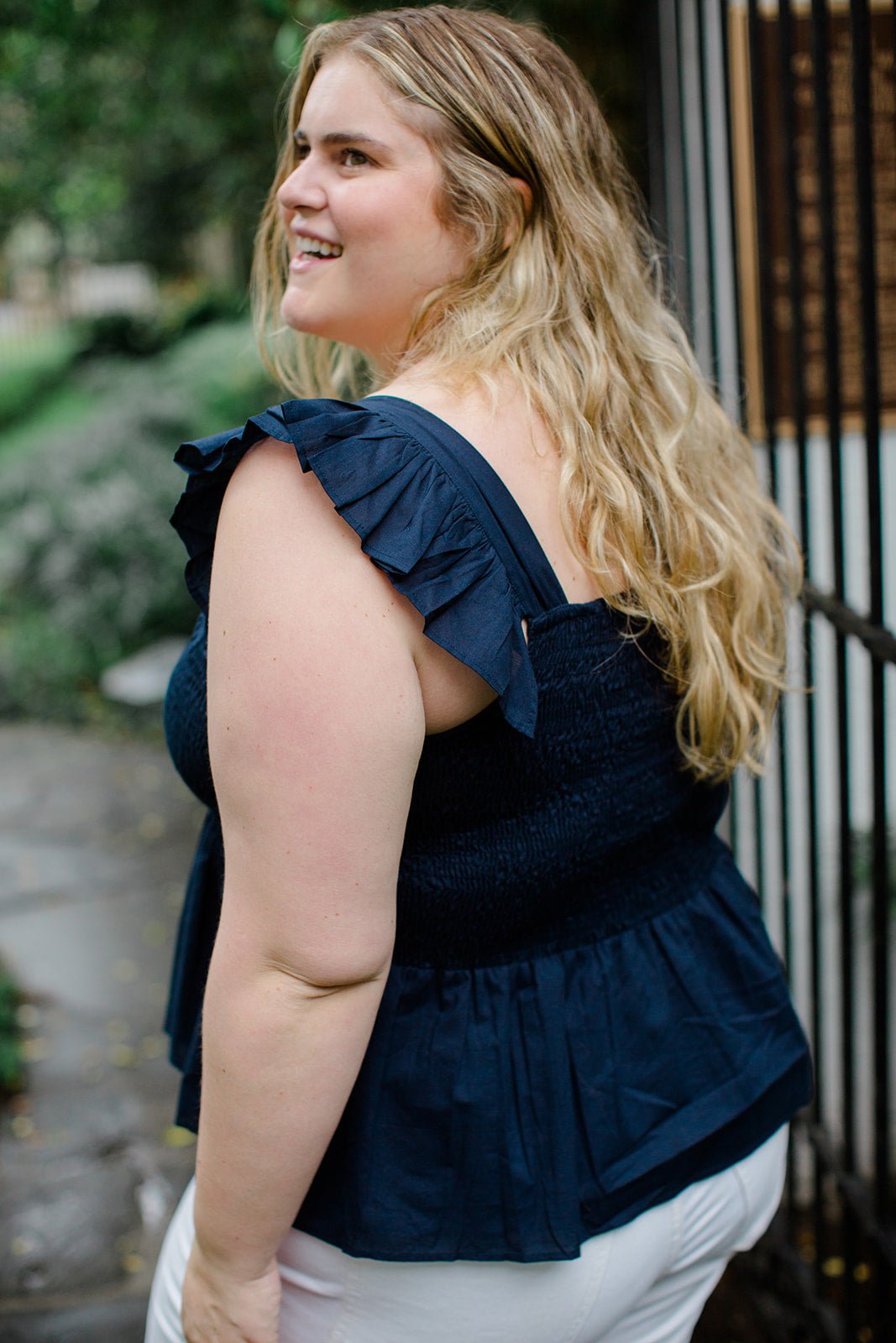 The Mimi Top in Navy - Final Sale – Carla Kiley Collection