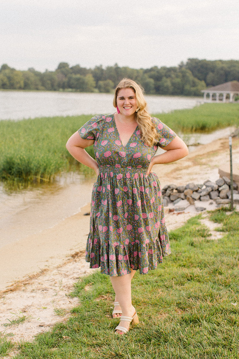 The Judy Dress in Peony Garden - Final Sale – Carla Kiley Collection