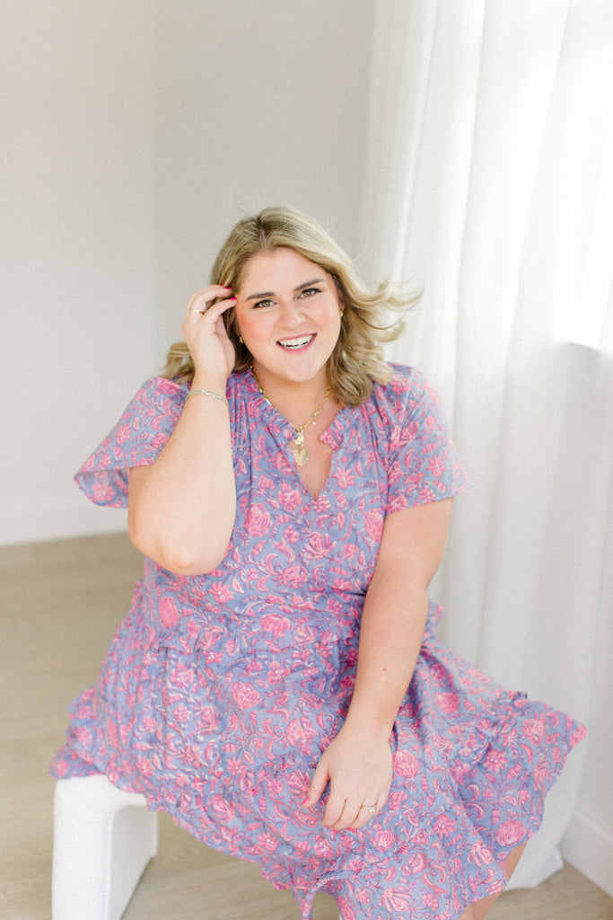 The Kathleen Dress in Orchid Rose - Final Sale – Carla Kiley Collection