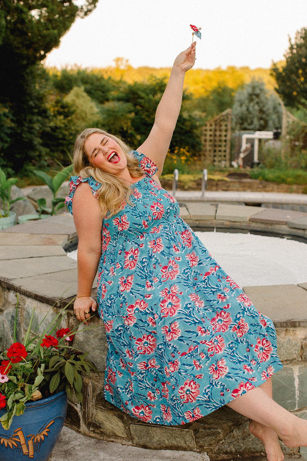The Mimi Dress in Liberty Blue - Final Sale – Carla Kiley Collection