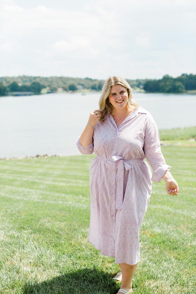 The Christine Shirt Dress in Lavender Taffy - Final Sale – Carla Kiley ...