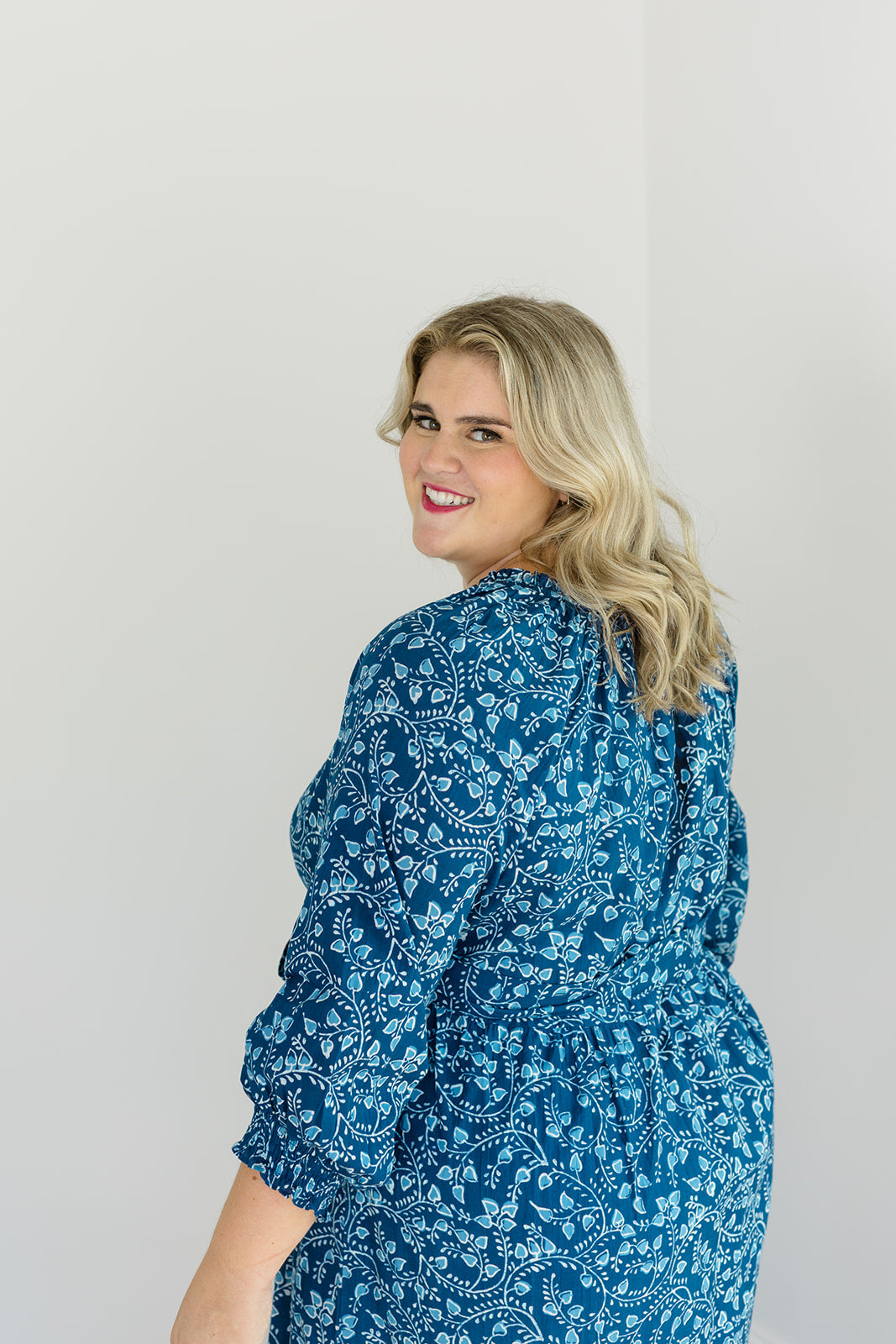 The Savana Midi Dress in Winter Blossom – Carla Kiley Collection
