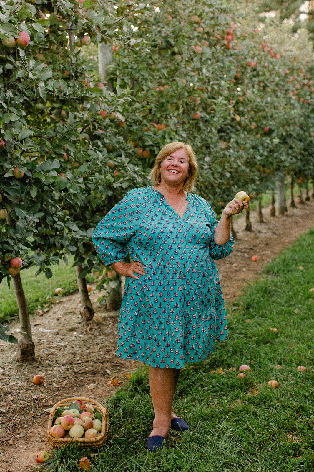 The Elizabeth Dress in Autumn Breeze - Final Sale – Carla Kiley Collection