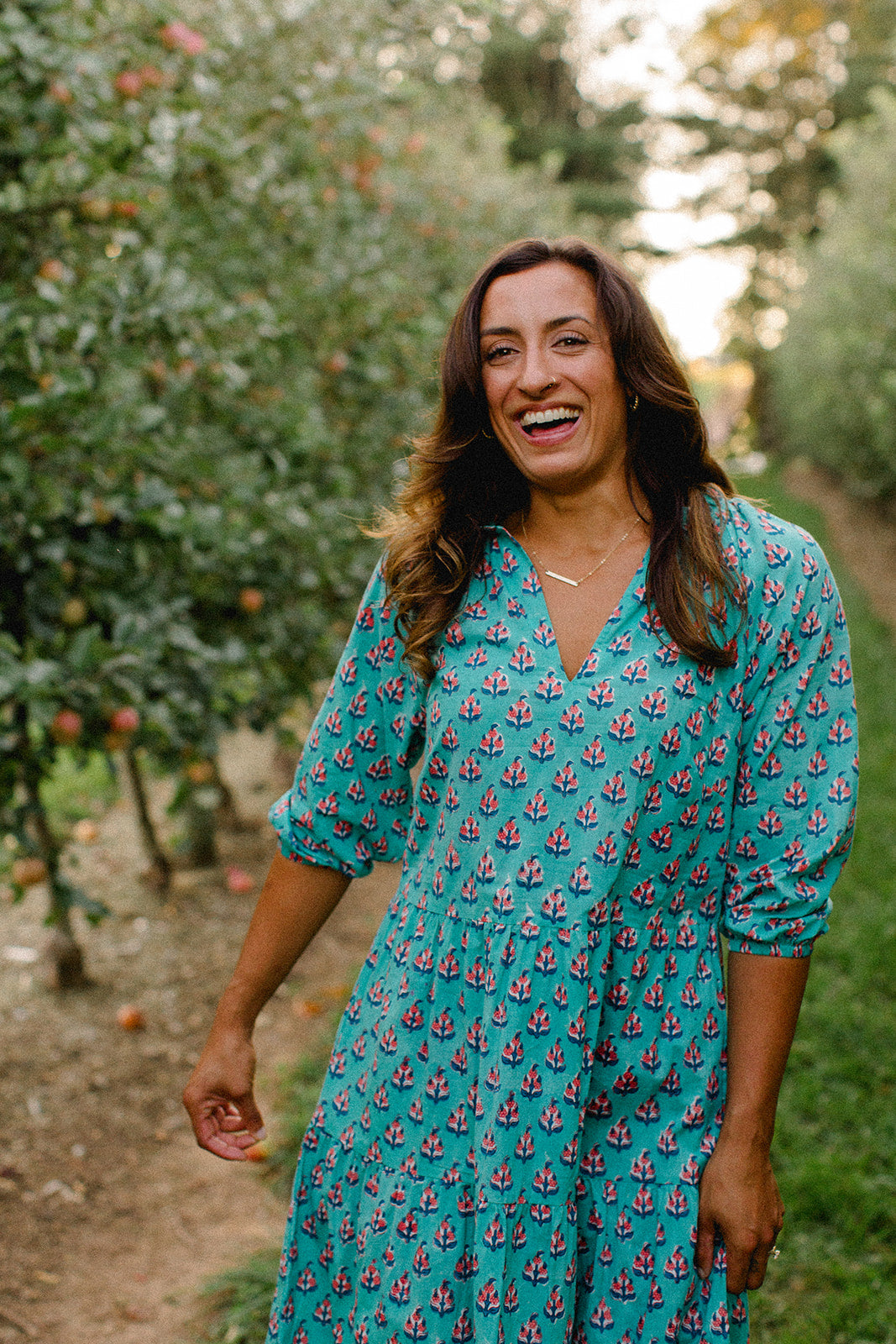 The Elizabeth Dress in Autumn Breeze - Final Sale – Carla Kiley Collection