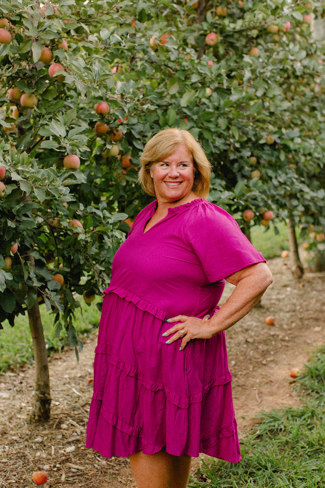 The Kathleen Dress in Raspberry - Final Sale – Carla Kiley Collection