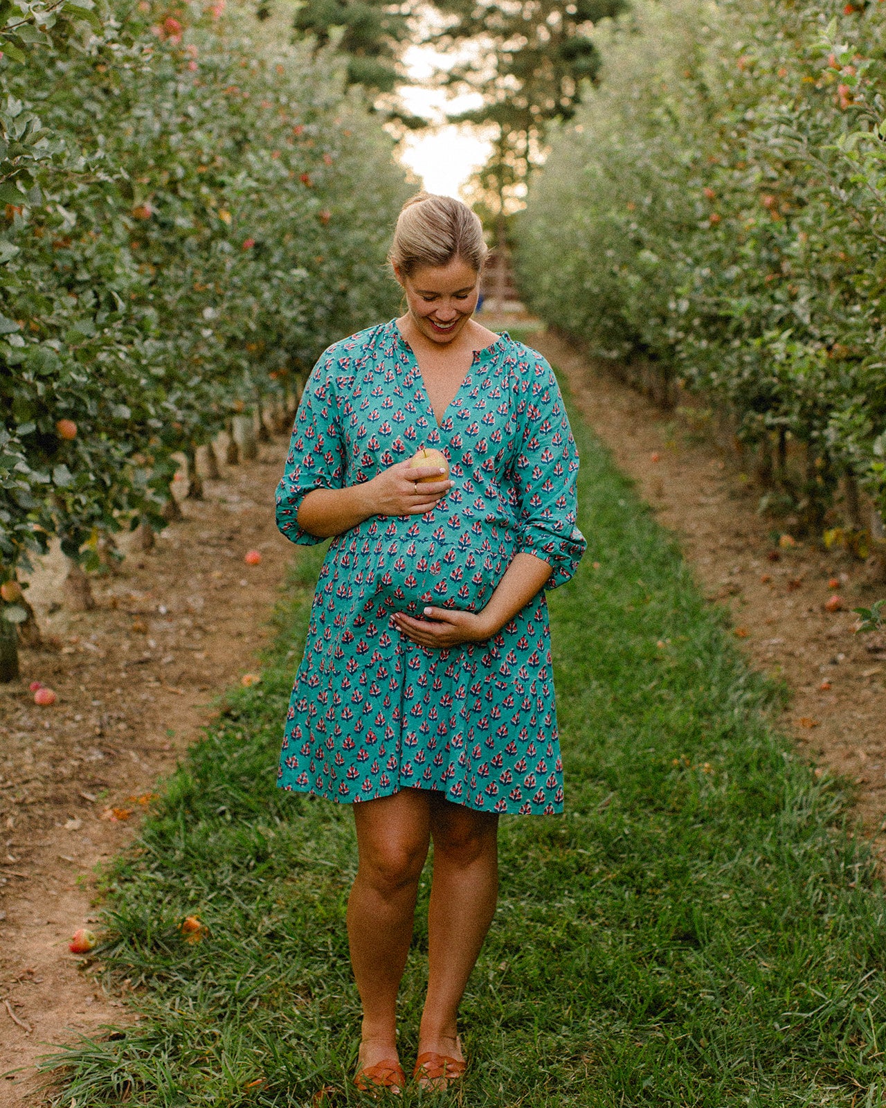The Elizabeth Dress in Autumn Breeze - Final Sale – Carla Kiley Collection