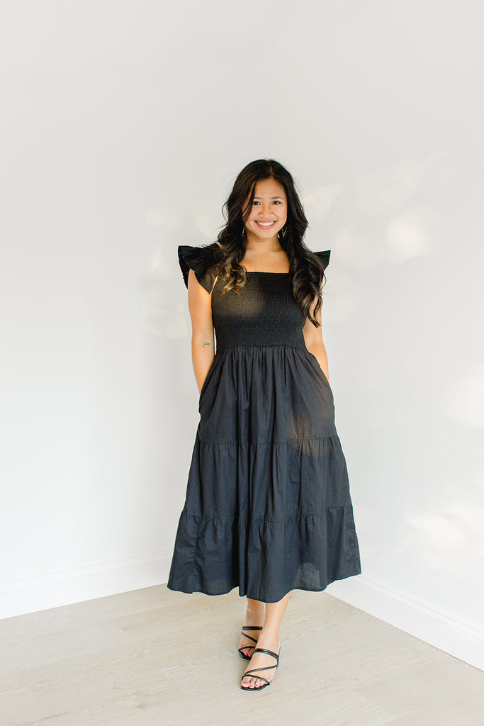 The Mimi Dress in Midnight - Final Sale – Carla Kiley Collection